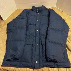 Vintage Woolrich Puffer Northern Goose Down Bomber Jacket Coat Blue Unisex
